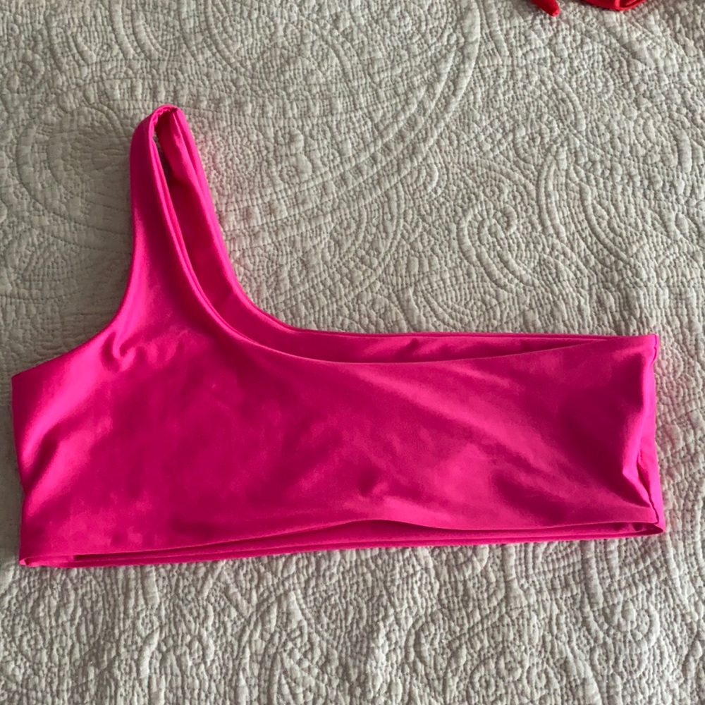 One shoulder bikini top